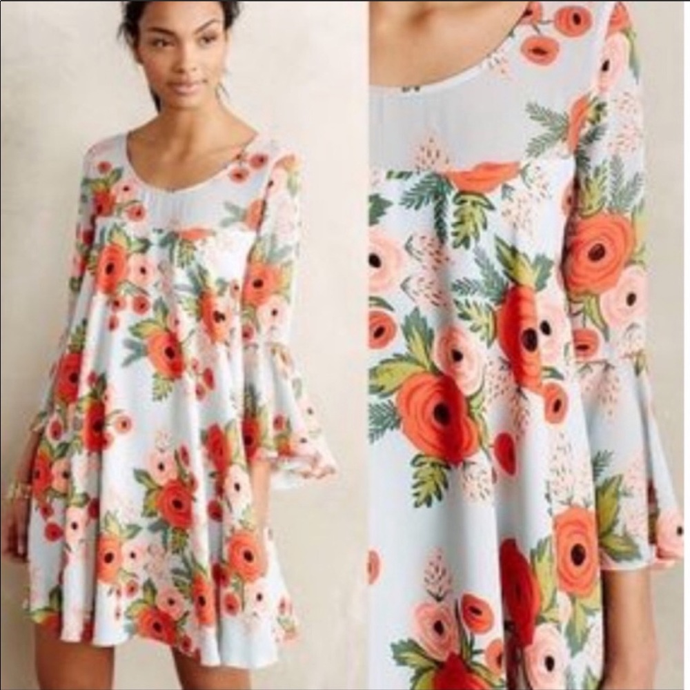Paper Crown + Rifle Paper Co floral dress
